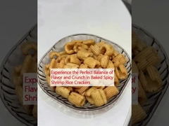Doświadcz idealnej równowagi smaku i chrupienia w pieczonych pikantnych krakersach ryżowych z krewetek
